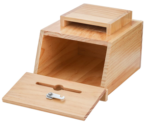 Cassaforte Legno Scatola Suggerimenti In Legno Con Serratura - Per Donazioni, Voti, Cassetta Lettere, Con Lavagna E Penne Cassetta Porta Chiavi