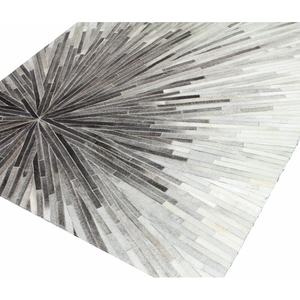 Tapis fait main en cuir de vachette gris à tissage plat tapis en cuir pour la maison et le bureau tapis décoratif intérieur et extérieur - Product Image 3