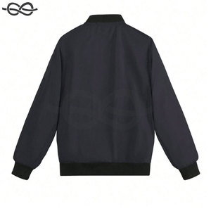Streetwear personnalisé coupe-vent décontracté de couleur unie imperméable impression personnalisée vêtements d'extérieur chauds et élégants pour garçons - Product Image 5