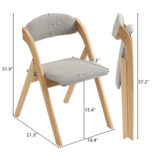 Practical And Minimalist Living Room Chair Featuring A Foldable Wooden Frame And <b>Padded</b> <b>Foam</b> Cushioning - Product Image 6