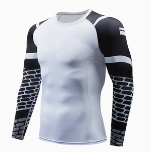 เสื้อยืดกีฬาผู้ชายผ้าฝ้าย 100% แห้งเร็ว สำหรับวิ่งออกกำลังกาย รับผลิตตามแบบ พิมพ์ลายตามสั่ง ขายส่ง - Product Image 4
