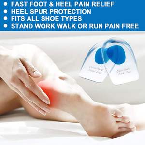 Almohadillas Ortopédicas de Gel de Silicona <span class=keywords><strong>para</strong></span> el Talón, Alivio del Dolor de Espolón Calcáneo, Absorción de Impactos, Copas de Gel Elásticas <span class=keywords><strong>para</strong></span> Tacones Altos - Product Image 2
