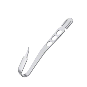 Élévateurs osseux Hohmann, rétracteurs manuels, acier inoxydable de qualité médicale, levier osseux, 8 mm de large, pointe étroite courte, 160 mm de longueur - Product Image 4