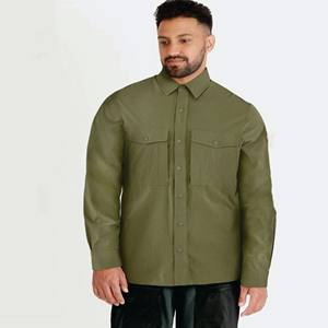 Nuevo diseño de buena calidad, chaqueta en blanco, chaqueta informal para exteriores, camisas con cuello abotonado de pana - Product Image 2