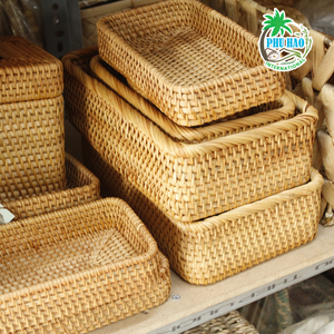 Produit le plus vendu Boîtes de rangement en rotin parfaites pour l'organisation domestique et le stockage des aliments - Product Image 3