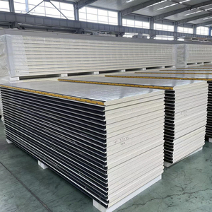 Trang trí cách nhiệt PU PIR bọt bên ngoài nội thất Polyurethane bánh sandwich kim loại siding tấm Tường cho kho - Product Image 5