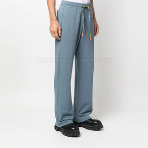 Pantalones acampanados ligeros para hombre, patrón recto, estilo informal para correr y ropa de calle - Product Image 3