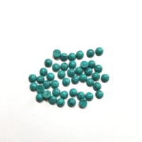 Aigue-marine synthétique certifiée IGI de qualité AAA, 3 mm, taille brillant, cabochon lisse, calibré, pour la fabrication de bijoux