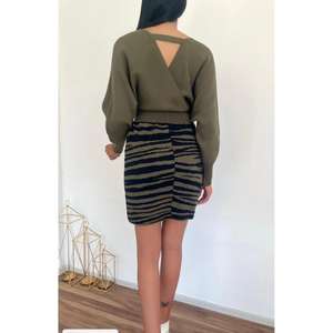 ชุดเดรสลำลองลายม้าลายถัก 841 - Product Image 2