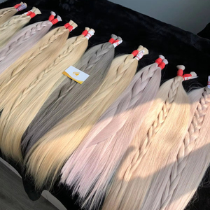 Produit le plus vendu en gros de vraies extensions de cheveux humains russes et vietnamiens en vrac de qualité Remy avec livraison gratuite - Product Image 2