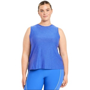 Camiseta sin mangas de tela de poliéster que absorbe el sudor para mujer, camiseta lisa atlética informal para mujer, ropa de gimnasio personalizada OEM para niñas - Product Image 1