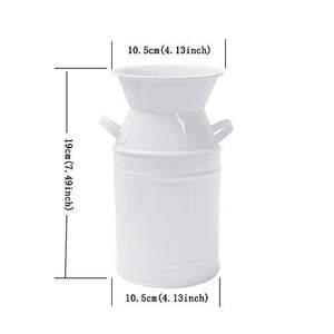 แจกันดอกไม้เหล็กชุบสังกะสีตกแต่งโบราณดีไซน์คลาสสิกแจกันดอกไม้โลหะตกแต่งดีไซน์หรูหราแบบชนบทแฮนด์เมด - Product Image 5