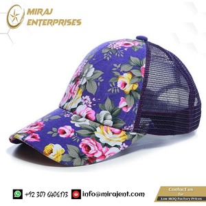Primavera Verano Floral mujeres gorras de béisbol moda malla transpirable verano flor gorra Snapback sombreros para mujeres sombrero para el sol - Product Image 2
