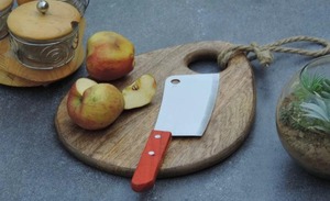 Planche à découper en bois avec finition lisse idéale pour couper la viande, les légumes, les fruits, le pain et le fromage à la maison et à usage commercial - Product Image 2