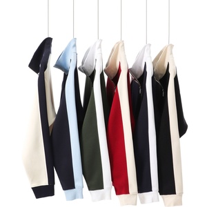 Veste à double fermeture éclair personnalisée pour hommes avec sweat à capuche blocage élevé XS-5XL lourd grande taille sweat à capuche zippé unisexe expédition DDP - Product Image 2