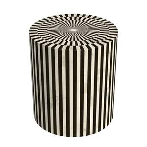 Incrustation d'os généralement artisanat contemporain tradition personnalisée et florale Table de chevet armoire incrustation d'os salon d'Inde - Product Image 3