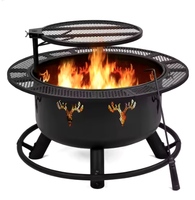 Brasero en métal au design élégant pour le camping, les barbecues et les poêles à bois, idéal pour les fêtes en extérieur et le camping – Brasero très vendu