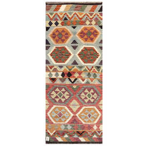 พรมกิลิม ไมมาณา อัฟกานิสถาน ขนาด 197 x 82 ซม. พรมปูพื้นและชุดพรม - Product Image 1