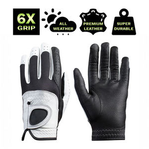Guantes de golf de cuero Cabretta de alta calidad Nuevo diseño Transpirable Logotipo personalizado Guantes de golf Servicio OEM Directo del fabricante - Product Image 2