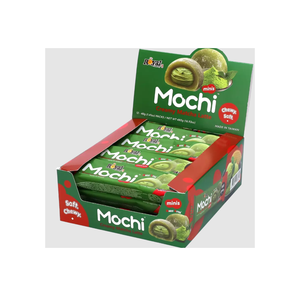 ROYALFAMILY Mochi Mini con Sabor a Matcha Latte Cremoso, 40g, Paquete de Snacks Envasados Individualmente, Contiene 4 Mochis por Paquete, Venta al por Mayor - Product Image 1