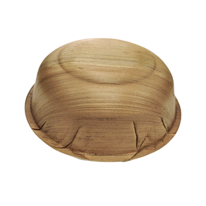 Bol rond de 6 pouces le plus vendu avec bol de service en feuille de palmier Areca de 5 cm de profondeur à fond plat pour la maison et la restauration de restaurant - Product Image 3