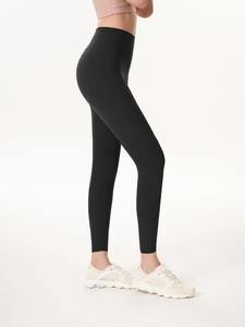 Leggings d'entraînement décontractés taille haute pour femmes avec poches respirant antibactérien coton bambou tricot pour la course à pied Yoga Gym - Product Image 3
