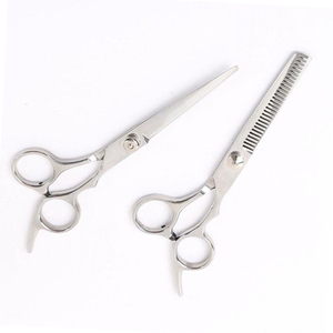 Tijeras de barbero personalizadas, Kits de maquinilla de afeitar profesional de acero inoxidable de 6,0 pulgadas, juego de tijeras de corte y adelgazamiento con peine - Product Image 3