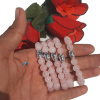 Bracelet de mode en cristal de quartz rose fait à la main pour les femmes bracelets élégants directement de l'exportation de bijoux de l'Inde