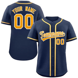Maillot de baseball respirant à boutons, sublimé, antibactérien, uniforme de sport d'équipe imprimé, logo personnalisé, prix direct usine, MOQ - Product Image 5