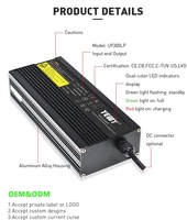 Lifepo4 étanche 12V 16A 48V 5A 72V 3A chargeurs de batterie pour e-bike moto voiturette de golf chargeur de batterie au Lithium