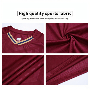 Personalized Customized Football Uniform Set-Breathable Mesh Moisture-Wicking Fabric-Heat-Transfer Printed Short Football - Product Image 3
