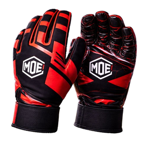 Gants de football haute adhérence avec protection des doigts rembourrée, paume antidérapante et support du poignet pour clubs, vente en gros OEM - Product Image 1