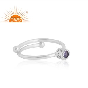 Anillo de piedras preciosas de tanzanita Natural de Plata de Ley 925, joyería personalizada para mujer, regalo para ella - Product Image 4