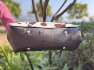 Sac fourre-tout en cuir de vachette véritable, élégant et fait main, sac à bandoulière de créateur en cuir véritable, multi-usages pour femme, en promotion - Product Image 5