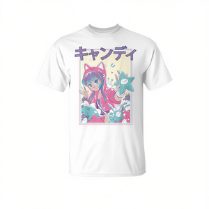 Camiseta Candycore Girl Kawaii Anime Estética Linda Rosa Pastel 8 - Para Promociones - Product Image 2