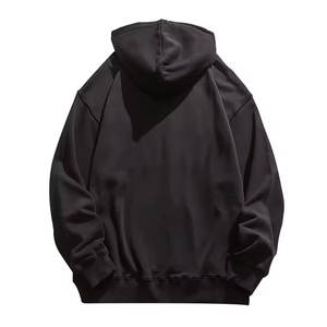 Men's New Fashion Autumn Winter <b>White</b> <b>Hoodie</b> Long Sleeve Casual Blouse Embroidered Technique Loose Fit Solid Color Street Style - Product Image 5