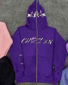 Sudadera con Capucha Completa con Cremallera, 100% Algodón Orgánico Transpirable, con Logotipo Personalizado, Impresión en Serigrafía, de Alta Calidad, Nueva, Último Modelo, Precio al por Mayor para Hombre - Product Image 6