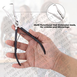 Pince en acier inoxydable pour ouvre-micro perle pour extensions de cheveux Outil de suppression Microlink - Product Image 3