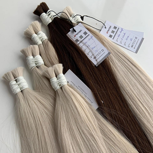 Extensiones de cabello crudo vietnamita virgen 100%, 24 pulgadas, máquina blanqueada de Color claro, cutículas alineadas de trama, doble dibujado - Product Image 1