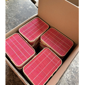 Panier en bambou tressé de style vintage avec couvercle, boîte cadeau artisanale écologique pour le festival du Tet et les fêtes - Product Image 3