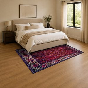 <b>RUGS</b> DEPOT LXDP-0705 Wholesale Red Burgundy Traditional Oriental Digital Printed Machine Washable Chenille Area <b>Rug</b> <b>Non</b> <b>Slip</b> - Product Image 3
