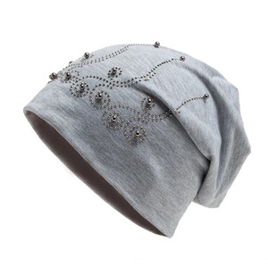 Women's Winter Knit Beanie <b>Hat</b> Soft Warm Diamond Embellished for Party Casual Outfit Gift rhinestone beanie breathable for <b>girl</b> - Product Image 2
