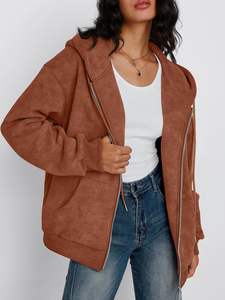 Sweat à capuche pour femme, impression numérique personnalisée, 100% coton molletonné, sweat à capuche décontracté, vêtements unisexes - Product Image 4