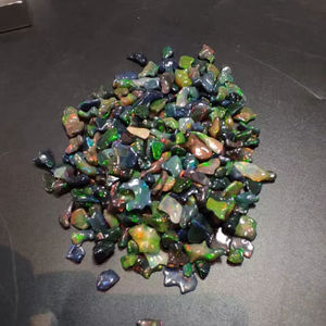 Opale noire naturelle éthiopienne 2-4 carats spécimen brut en vrac pierres précieuses traitées thermiquement - Product Image 6