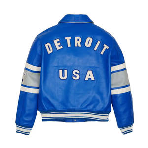 100% แจ็คเก็ตหนัง Avirex สำหรับผู้ชายปรับแต่งได้ไซส์ใหญ่พิเศษมีซิปรูดดีไซน์แฟชั่นใหม่ - Product Image 2