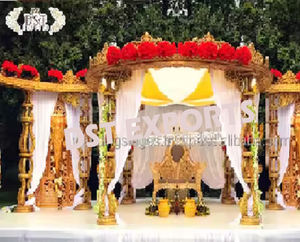 Décoration de Mandap de Mariage Thème Jardin Extérieur, Parfait pour Cérémonie de Mariage en Plein Air, Décoration de Mariage Indien, Mandap Arizona - Product Image 1