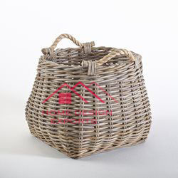 Panier à fleurs tissé aux algues avec poignée pour utilisation dans un sac en rotin de style moderne - Product Image 3