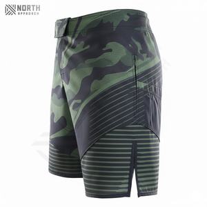 Pantalones Cortos de MMA Personalizados para Entrenamiento de Artes Marciales Masculinas, de Alta Calidad, Secado Rápido, Servicio OEM, Logotipo y Color Personalizados - Product Image 4