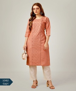 Estilo indio pakistaní Salwar kameez listo para damas traje de algodón cosido vestidos de mujer elegantes - Product Image 4