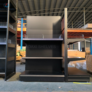 Shop Shelves Retail Store <strong>Metal</strong> <strong>Pegboard</strong> Shelf Supermarket Display Shelf General Store - Product Image 5
